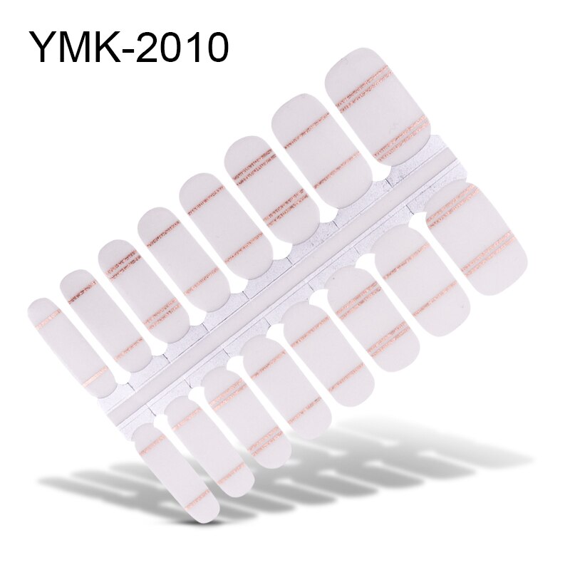 Lamemoria 16 tips/ark skönhet naglar klistermärken jul nagelinpackningar multicolor nagelkonst hela klistermärken självhäftande tips manikyr: Ymk -2010