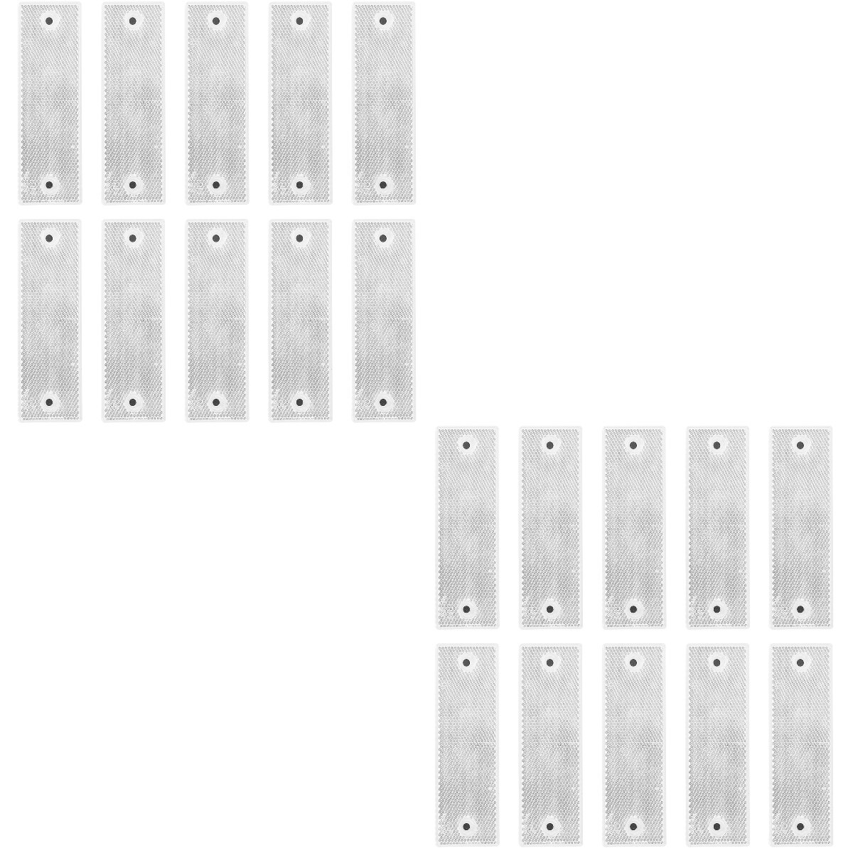 20 Pcs Waterdichte Auto Reflectoren Reflecterende Boards Reflecterende Strip Waarschuwing Tapes