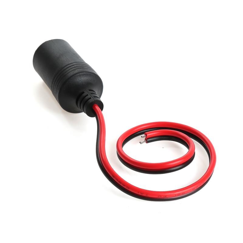 Auto Sigarettenaansteker Kabel Vrouwelijke Socket Plug Connector Adapter Met 40Cm Kabel Draagbare Universele Dc 12-24V