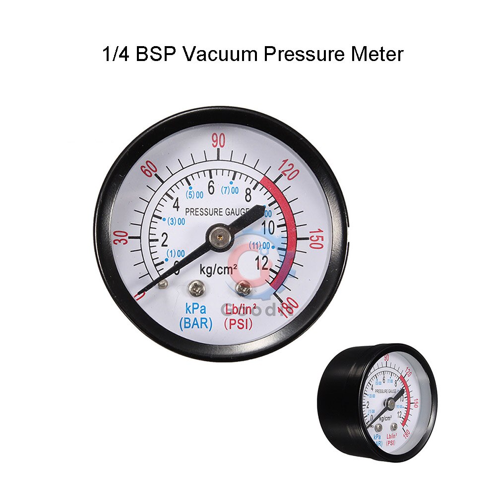 Vakuummanometer miniurtavla dubbelskala mätklocka 1/4 &quot; npt  -30hg/0ps vakuumtryckmätare 2 &quot; ratten digital display mätare: Bsp typ 2