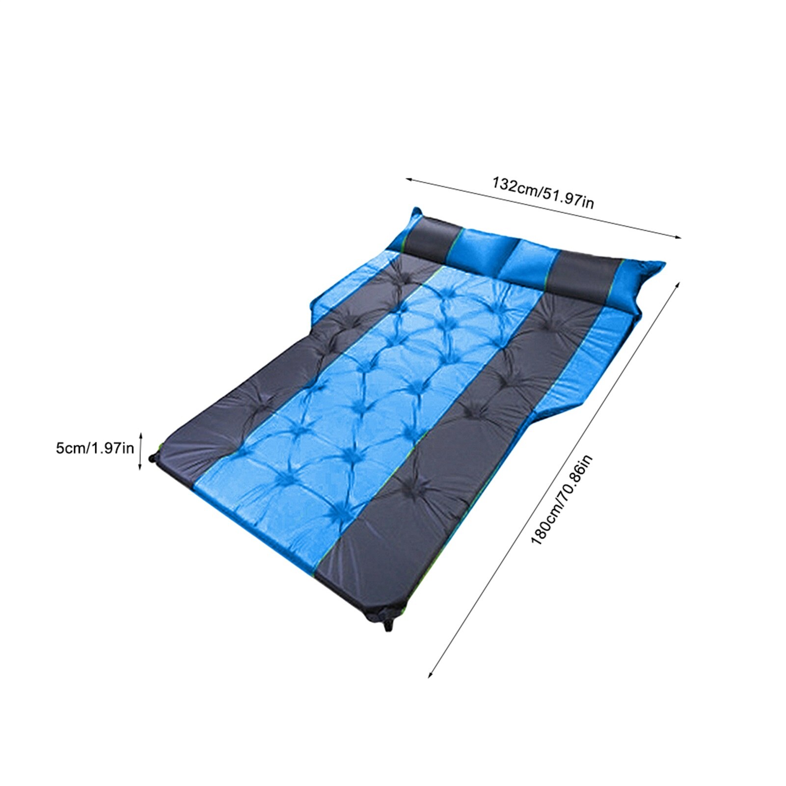 Car Inflatable Bed Automatic Inflatable Air Mattress SUV Special Air Mattress Car Bed Adult Sleeping Inflatable Mattress: Blue