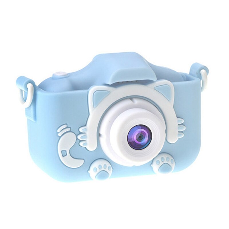 X5S Children's Camera Cute Toy Cat Mini Digital Camera IPS Screen Education Toys For Kids Camera for Children Birthday: BL2