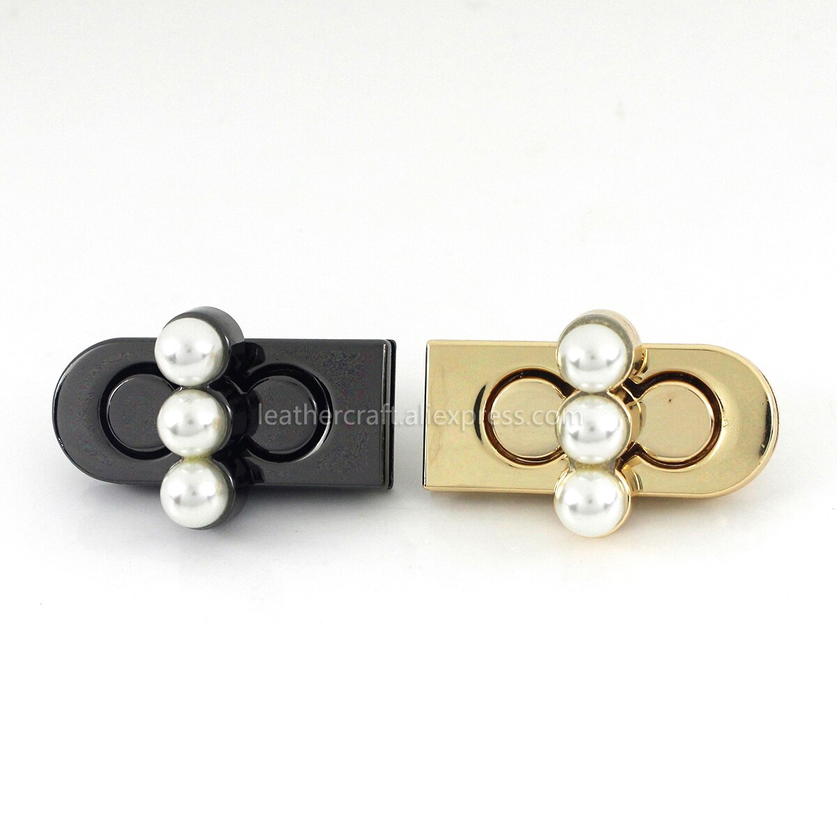 1pcs Metal Pearl Turn Lock Push Lock Clasp Bag Laggage Purse Leather Craft Closure DIY Hardware Accessories