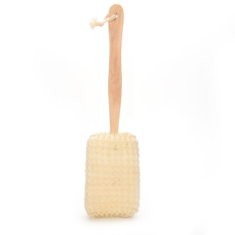 Badborstar dusch badkar produkter långa trähandtag naturlig sisal kropp rygg svamp scrubber sanitetsartiklar svit