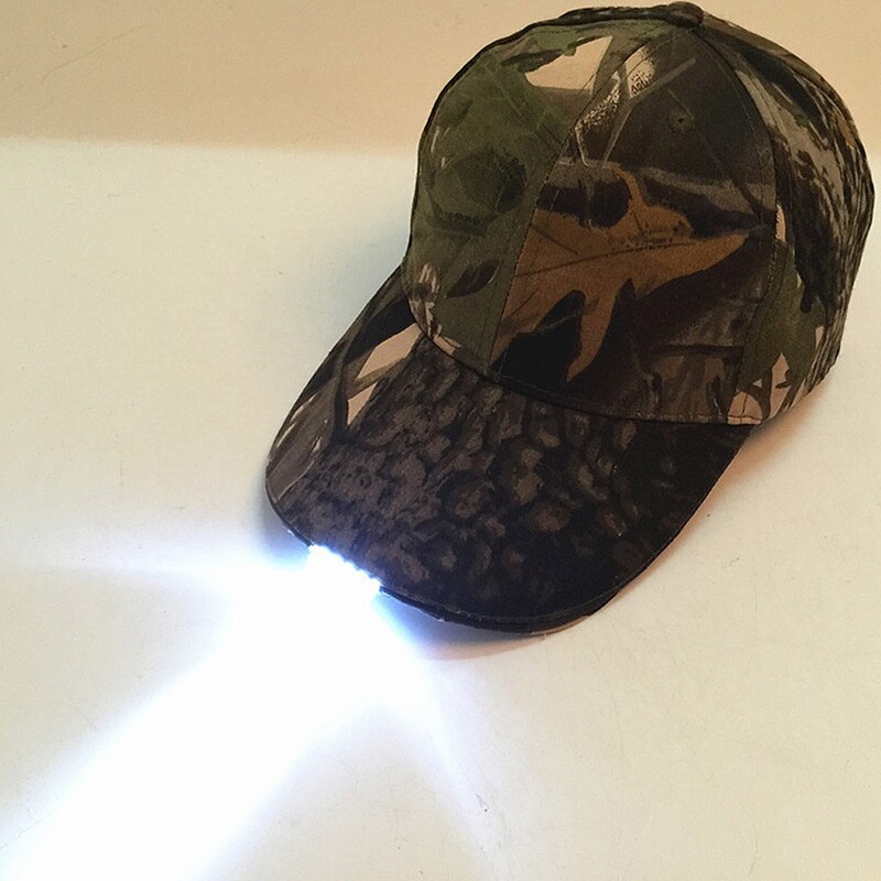 Helle Glow in Dark Lesen Angeln Jogging Licht Up LED Sport Hut Baseball Caps Leucht Hut Für Unisex Outdoor party: Camouflage