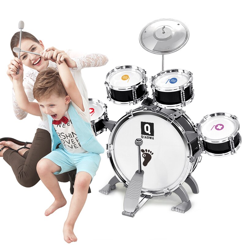 Kinderen Drum Set Kinderen Junior Drums Kit Simulatie Jazz Drums Percussie Muziekinstrument Wijsheid Ontwikkeling Speelgoed Converteren Drum