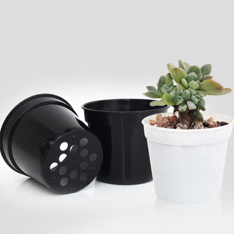 Pots de culture en plastique pour pépinière, conteneur rond de fleurs, fournitures de jardin pour la maison, décor pour graines succulentes C1, 5-20x