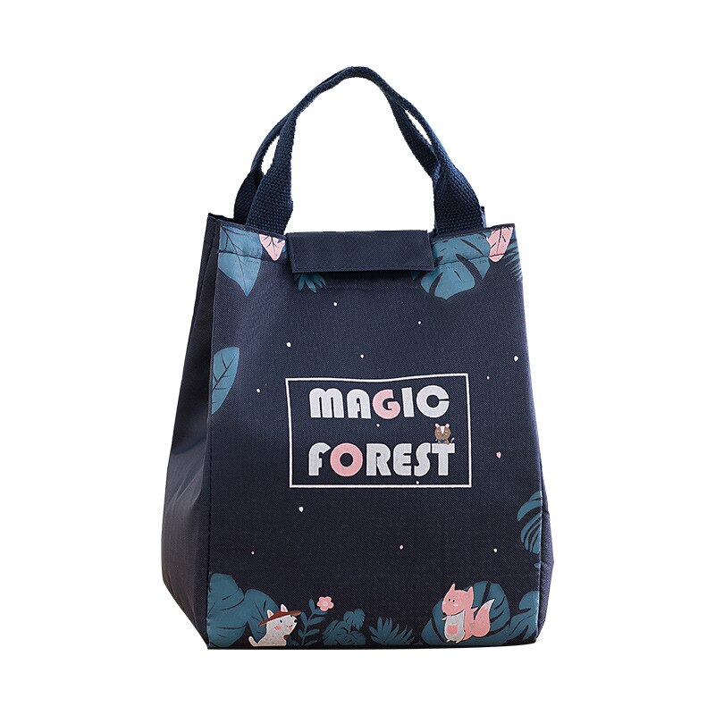 1 Pc Cartoon Lunch Tas Vrouwen Verse Koeler Zakken Waterdichte Draagbare Rits Thermische Oxford Lunchbox Tote Voedsel Zakken