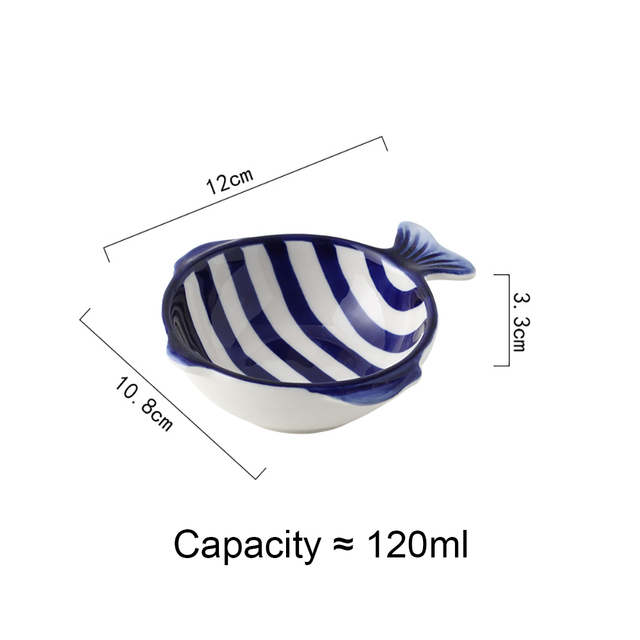 Irregular Fish Shape Ceramic Plate Rectangle Solid Glaze Steaming Fish Tray Porcelain Dinner Plate Household Dish: 9