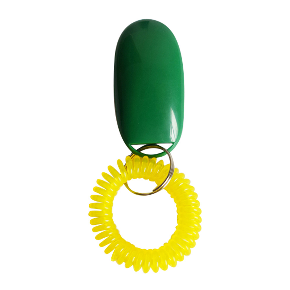 Puppy Training Tool Draagbare Hond Plastic Clicker Geluid Trainer Huisdier Wrist Strap Band Knop Clicker Huisdier Accessoires Op Voorraad: K