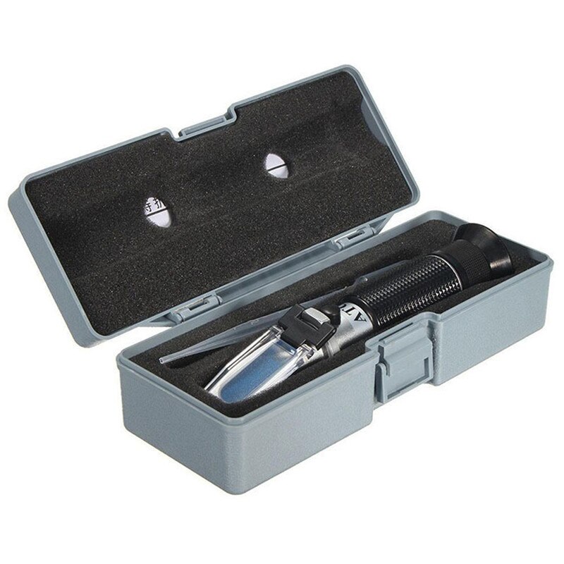 Handheld Alcohol Tester 0-80% Test Refractometer Wine Beer Tester