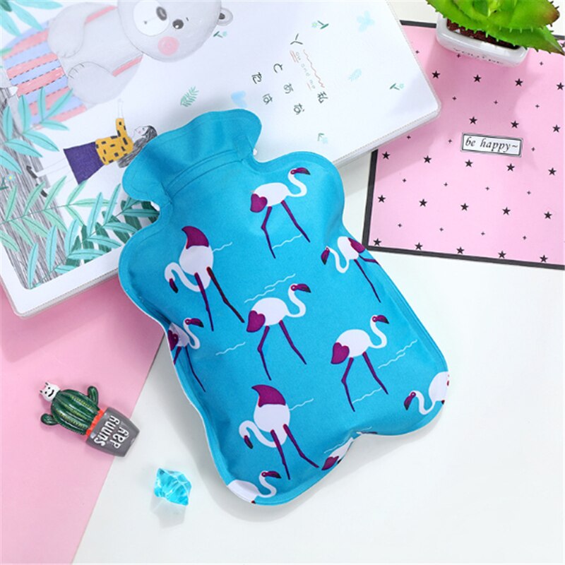 Winter Warm Injection Water Bottle Cute Cartoon Hand Warmer Water Bottle Student Dormitory Warm Baby Wärmflasche: large group of swans