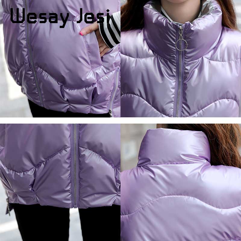 Brillant automne hiver femme gilet manteau décontracté brillant tissu gilet femmes épais imperméable sans manches dame veste grande taille