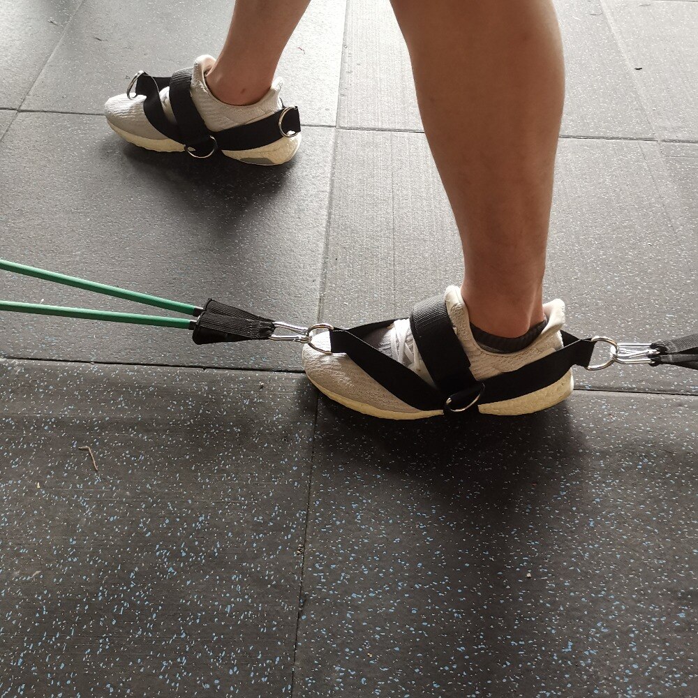 4 d- -ringar ankelrem för kabelmaskiner och motståndsband kvinnor/män storlekar glute benband för fitness gym workout stretching