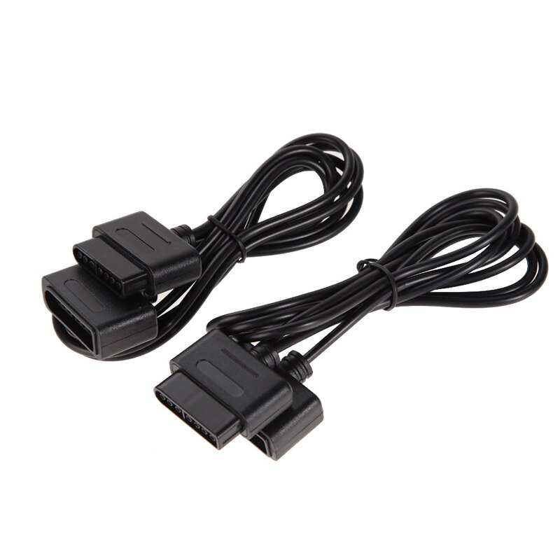 2Stck Spiel Regler Verlängerung Kabel Gamepad Joystick Kabel Schnüre Draht für SNES Super für Nintendo 16 bisschen Regler