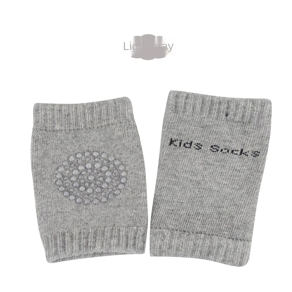 Ginocchiere per bambini sicurezza per bambini cuscino gomito strisciante ginocchiere protezione ginocchiera scaldamuscoli scaldamuscoli per ragazze ragazzi: Light gray