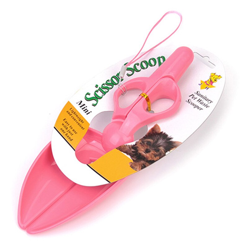 Hund Pooper Schaufel Lange Griff Kiefer Kacke Schere Scoop Reinigen wählen hoch Katzen Abfall Hund Welpen Katze Abfall Pflücker Reinigung werkzeuge draussen: Rosa
