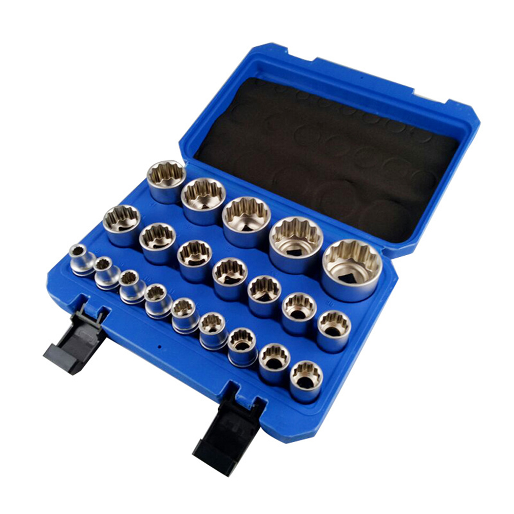 16/19/21 pièces prise convertisseur adaptateur ensemble carré lecteur 1/2 '12 points Impact prise adaptateur pour voiture vélo Garage réparation outil