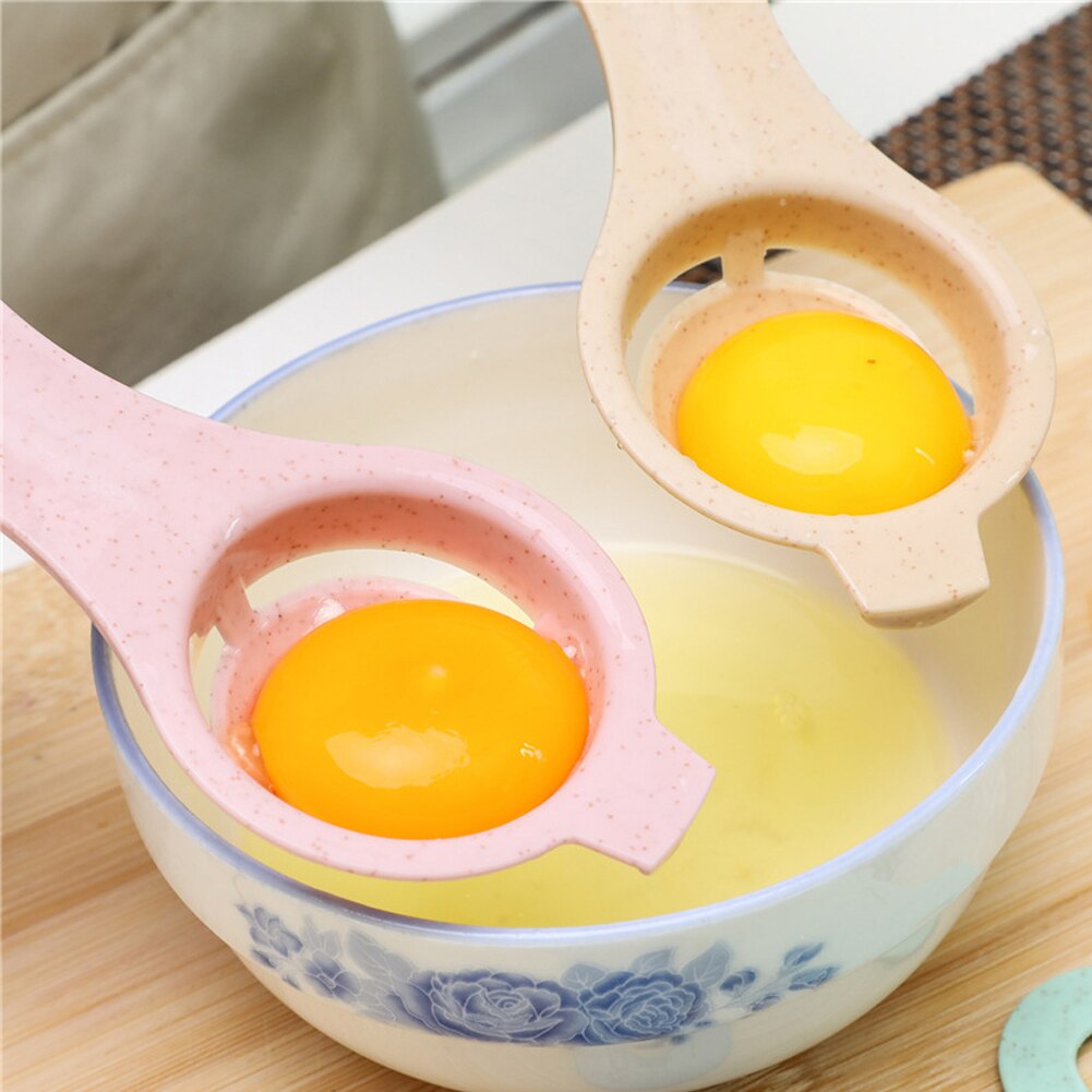 2Pcs Egg White Yolk Separator Household Egg Divider Kitchen Cooking Egg Tool Filter Egg Separator Cooking Gadgets Kitchen Supply