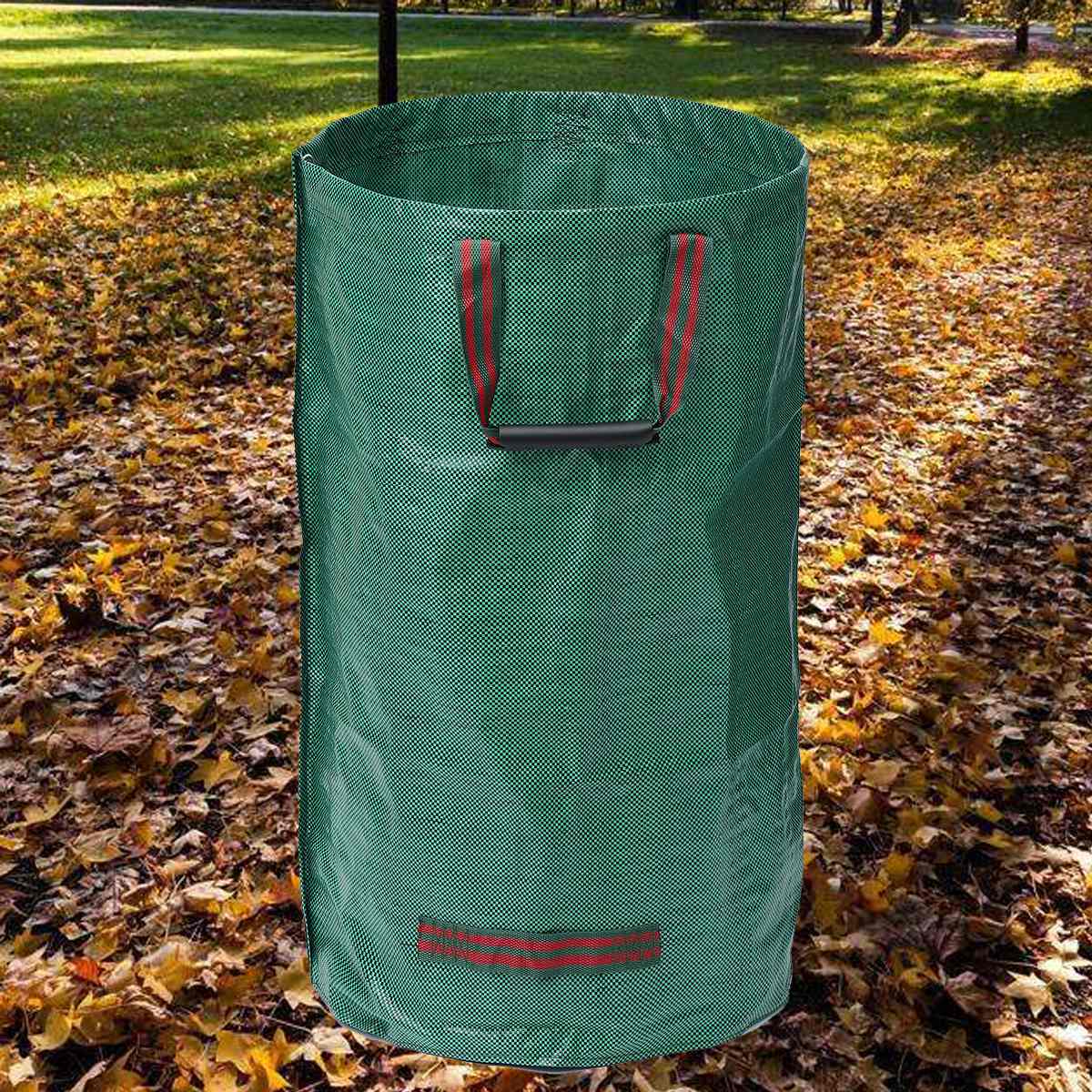 Large Capacity Heavy Duty Garden Waste Bag Bins Durable Reusable Waterproof PP Yard Leaf Weeds Grass Container Storage 60-500L