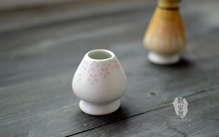 De cerámica de té verde matcha lleva titular conjunto lugar japonés soporte chasen té brocha para base de maquillaje asiento Japón naturaleza matcha ceremonia de los artículos