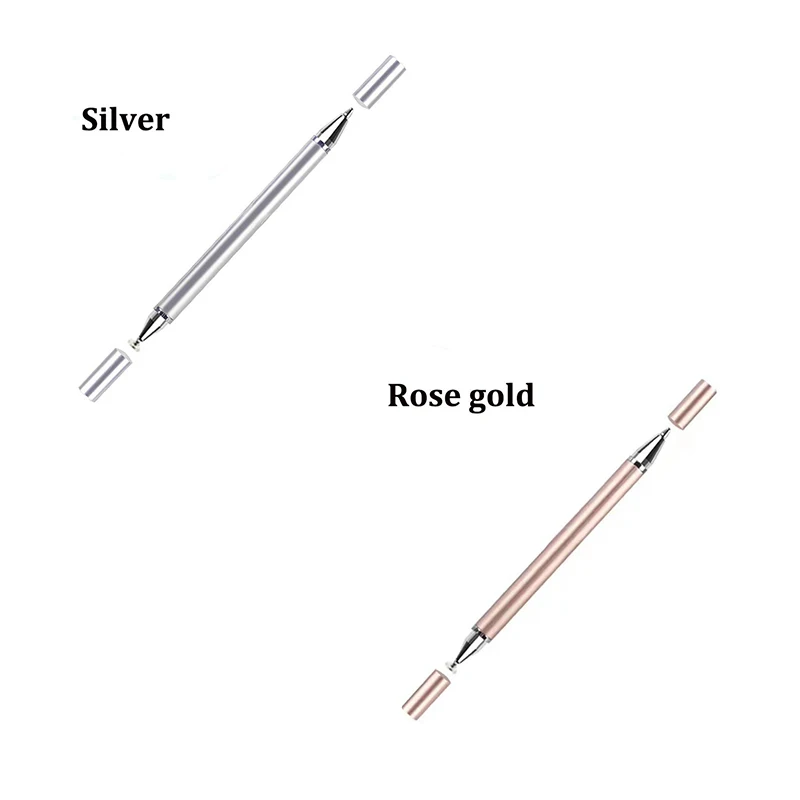 2-in-1 universele styluspen voor tablet mobiel Android ios telefoon iPad accessoires tekentablet capacitieve schermaanraakpen: Blauw