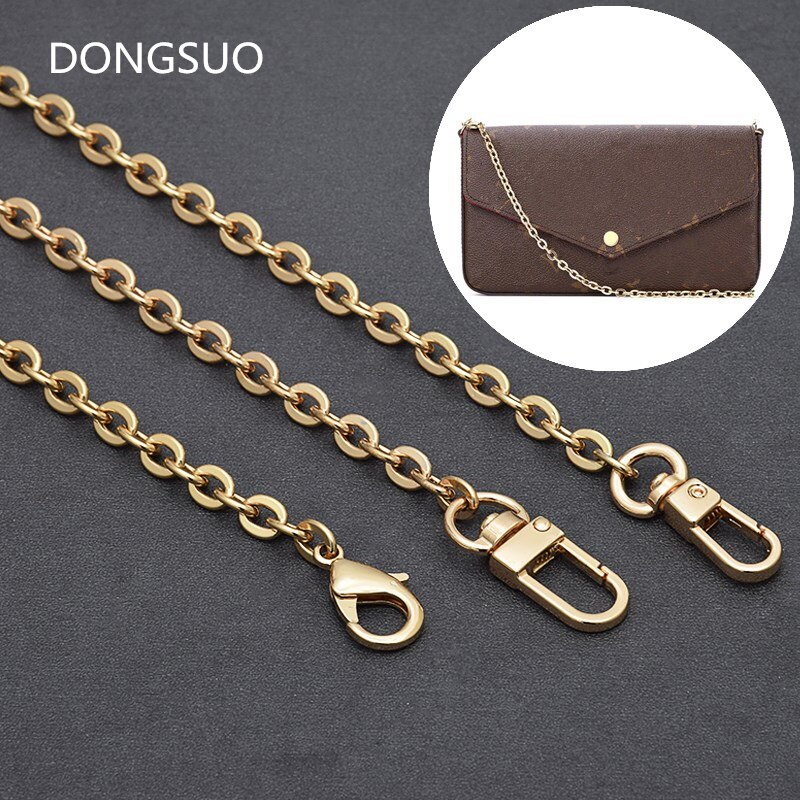 Catena in metallo a forma di O in alluminio 0.6CM 6MM dritto oro designer borsa borsa borsa maniglia accessori di ricambio qualità Hardware