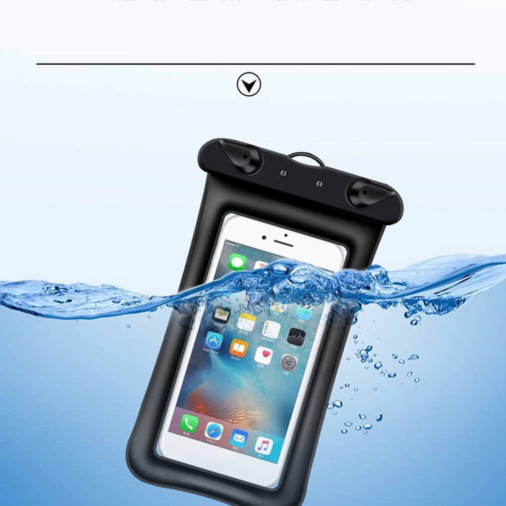 Waterdichte Telefoon Tas Touch 6Inch Drijvende Opblaasbare Airbag Mobiele Telefoon Case Voor Zwemmen Duiken Surfen Strand