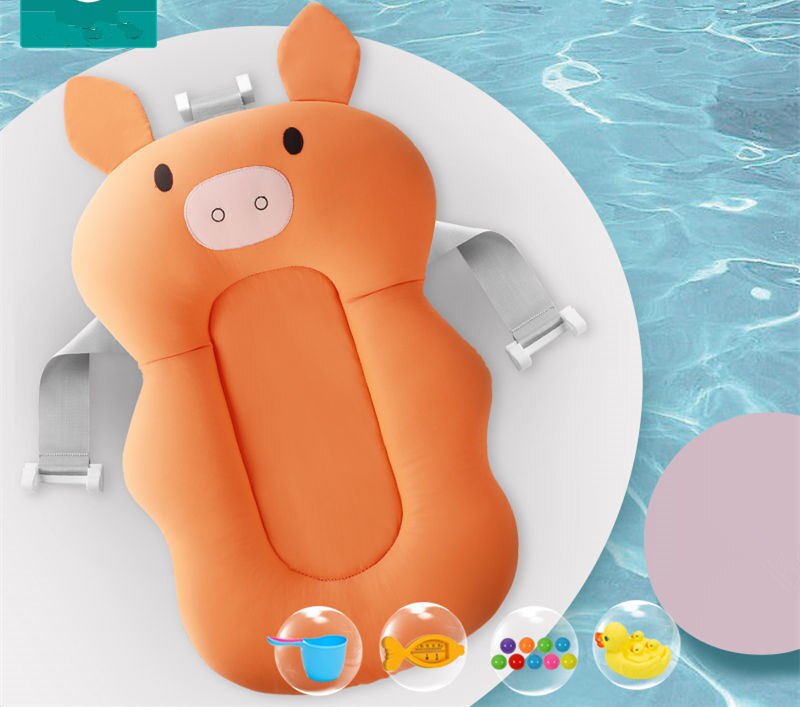 Draagbare antislip badkuip cartoon kleur bal speelgoed badstoel beugel beugel kussen: 02