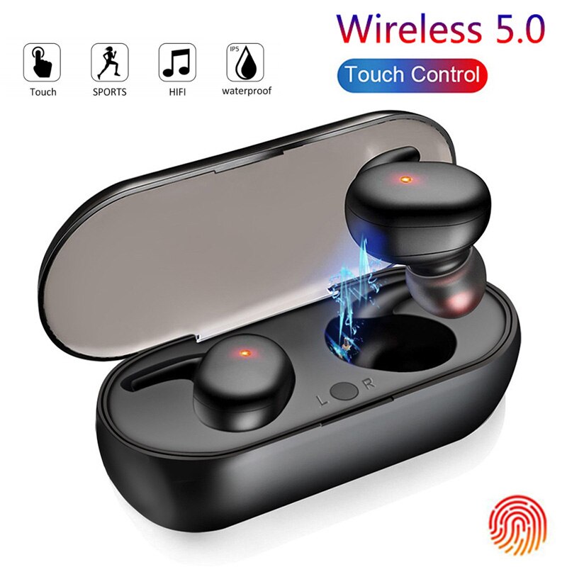Y30 Draadloze Oortelefoon 5.0 Tws Headphons Bluetooth-Compatibel Oordopjes Oordopjes Stereo Gaming Headset Met Opladen Doos Voor Telefoon