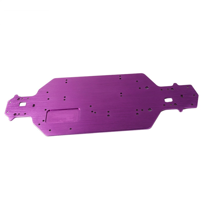 Model car HSP 03001 03602 aluminum alloy metal chassis 3MM thickness for 1/10 RC car upgrade 94103 94123 parts