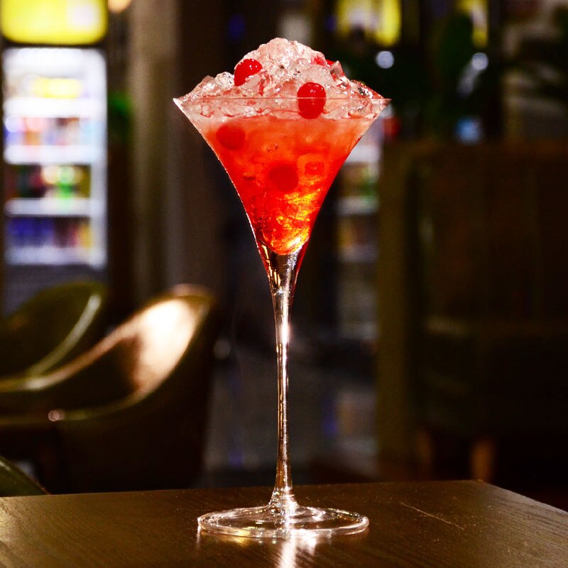 Crystal Large Tall Cocktail Glass 270ml Flared Glass Triangle Wine Glass Goblet Drinkware Copas De Vino Kitchen Dining Bar EB5BL