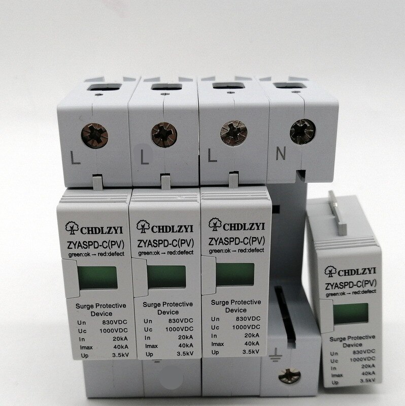 Parafoudre C40 20KA ~ 40KA ~ 275V 385V 420V AC SPD, dispositif de protection contre la foudre, basse tension 1P + N