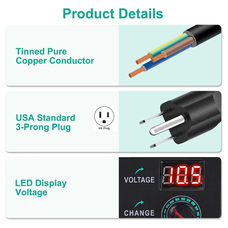 Strømforsyning 3v-24v 3a 72w justerbar variabel 3v 5v 6v 9v 12v 18v 20v 24v ac/dc , 100v-240v ac til dc-omformer amerikansk plugg