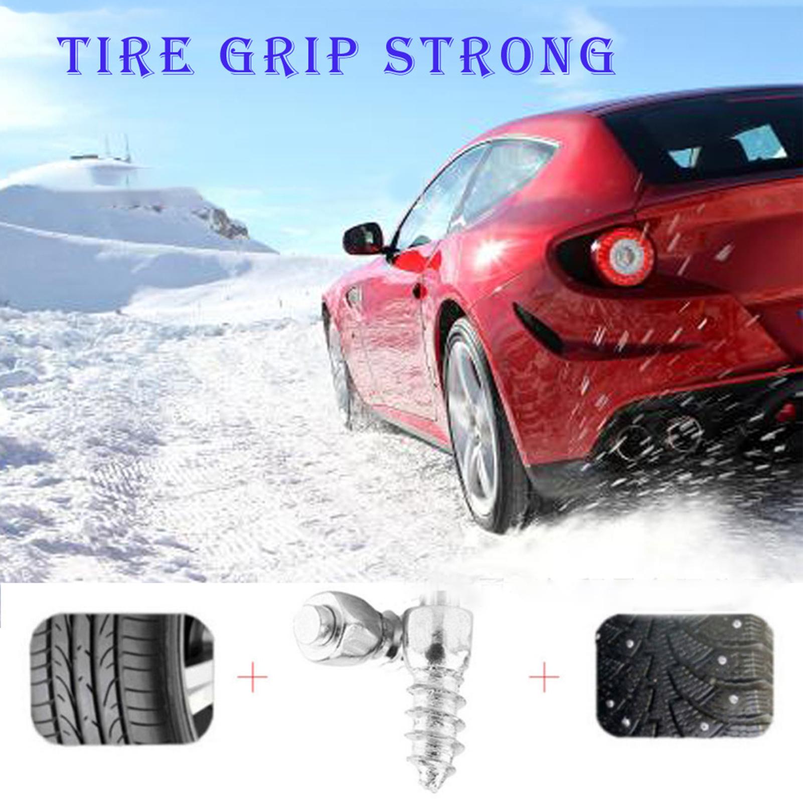 100 stuks winterbanden spikes autobanden spikes schroef sneeuw spikes antislip schroef stud afwerking voor auto motor suv atv vrachtwagen auto schoenen