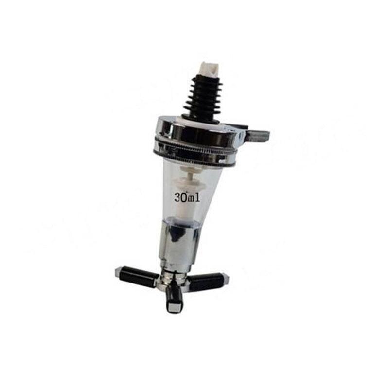 Dosificador de vino vertedor de botella de licor de 25 ml/30 ml/45 ml montado en la pared para bebidas, zumos, bebidas, cerveza, licor, tapón de boquilla para whisky: 30ml