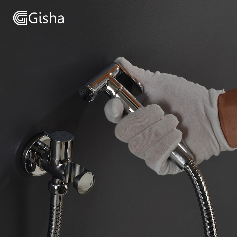 Gisha bidé grifos de latón baño grifo de Ducha bidé inodoro Bidet rociador baño lavadora mezclador musulmán Ducha Higienica G4002: Default Title