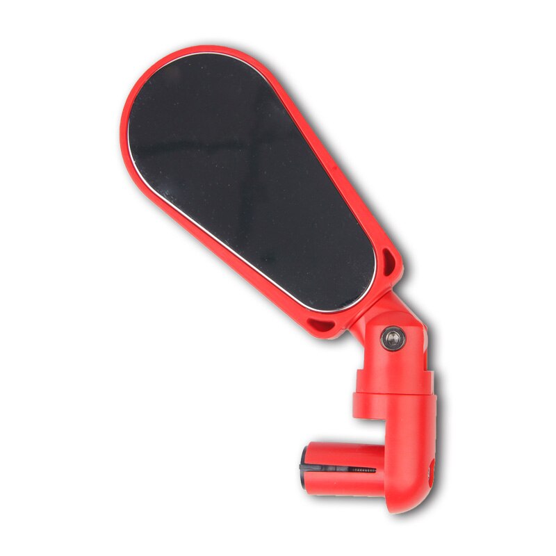 Road MTB Bike Mirror With Light Flexible Bicycle Handlebar Rearview Mirror Cycling Safety Rear View Mirror Bicycle Accessories: Red 1 pc