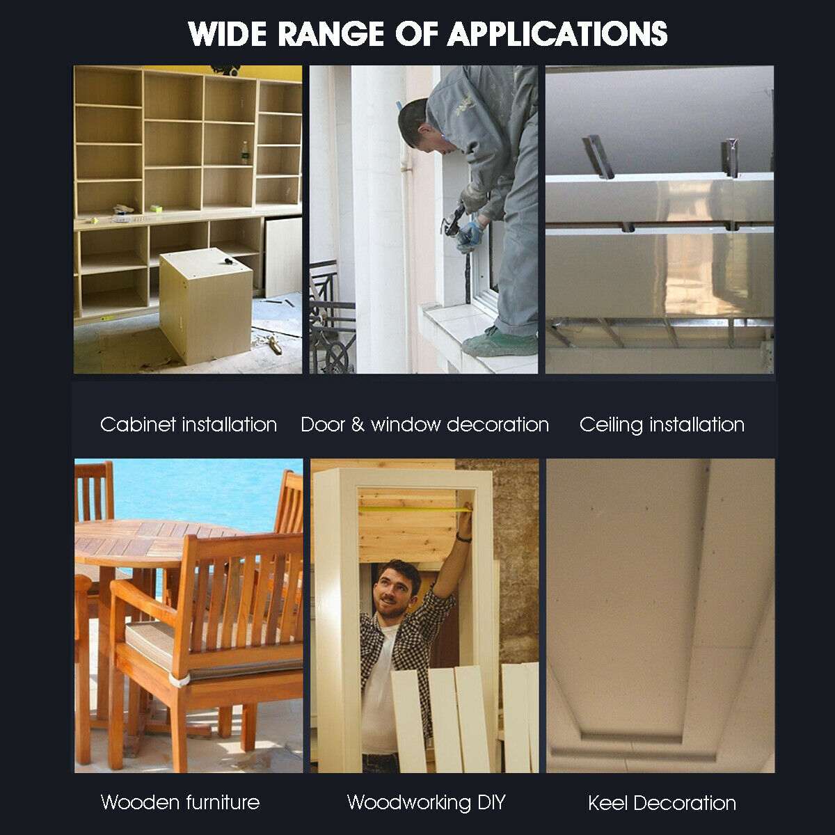 F30 Electric Nail Gun Nailer Stapler Wood Tools Heavy-Duty Framing Woodworking Electric Tacker Furniture Staple Power Wood Tools