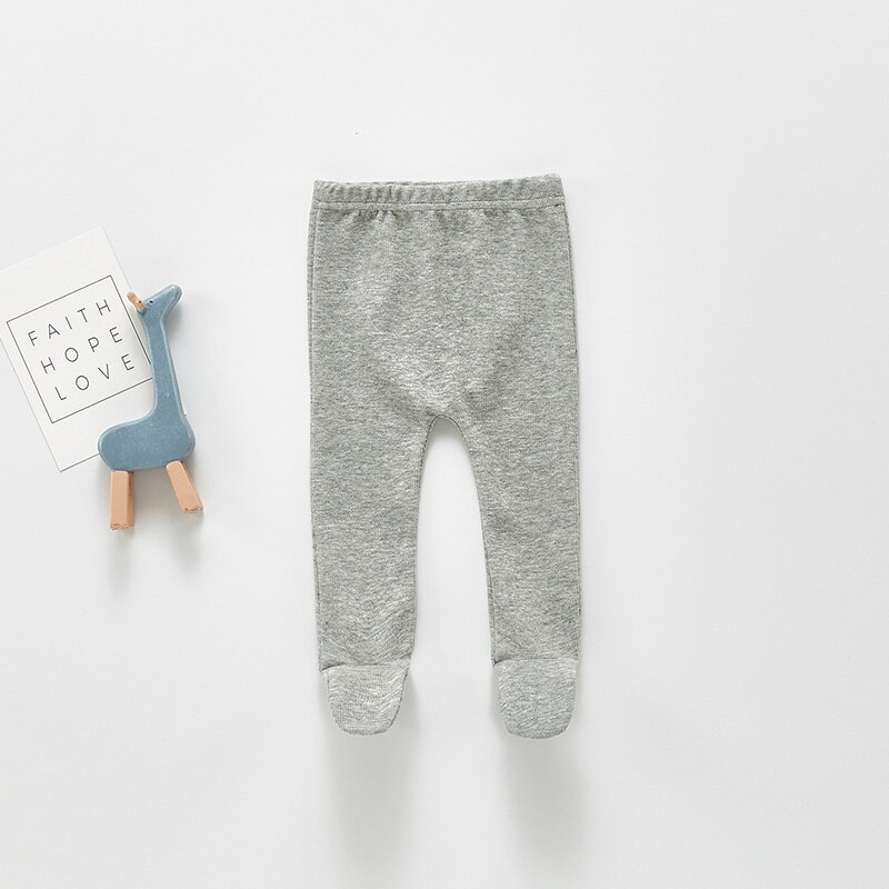 MILANCEL ropa de bebé de primavera Color puro Niño medias de algodón pantalones de Base