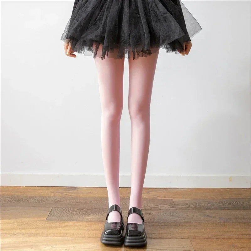 Trendix-medias rojas nuevas para mujer, pantimedias de encaje transparentes súper elásticas, medias sexis ajustadas y elegantes color Burdeos para invierno: Marfíl
