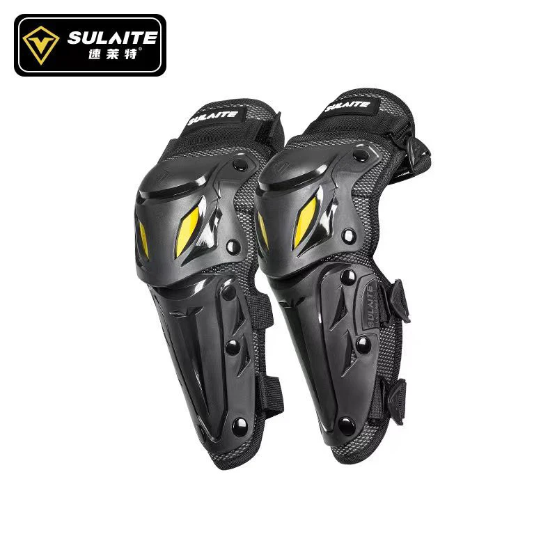 Ginocchiere per Moto ginocchiere e parastinchi regolabili per adulti, protezioni per le ginocchia equipaggiamento protettivo per ATV Moto Skateboard Skating: Blu