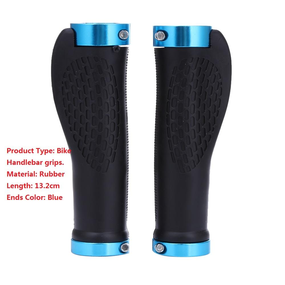 Mountain Road Bicycle Handlebar Grips Ergonomic Rubber Bike Handle Cycling Grips Bicycle Parts Black Gold Red Blue: Blue