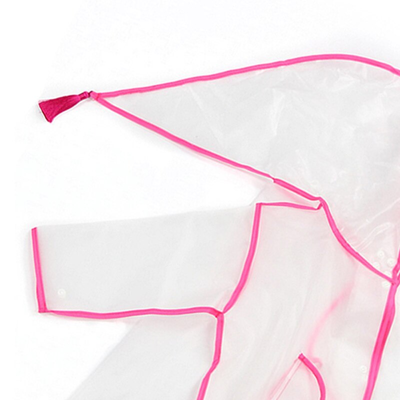 Waterdichte regenjas voor kinderen, lichtgewicht transparante regenjas, poncho met capuchon