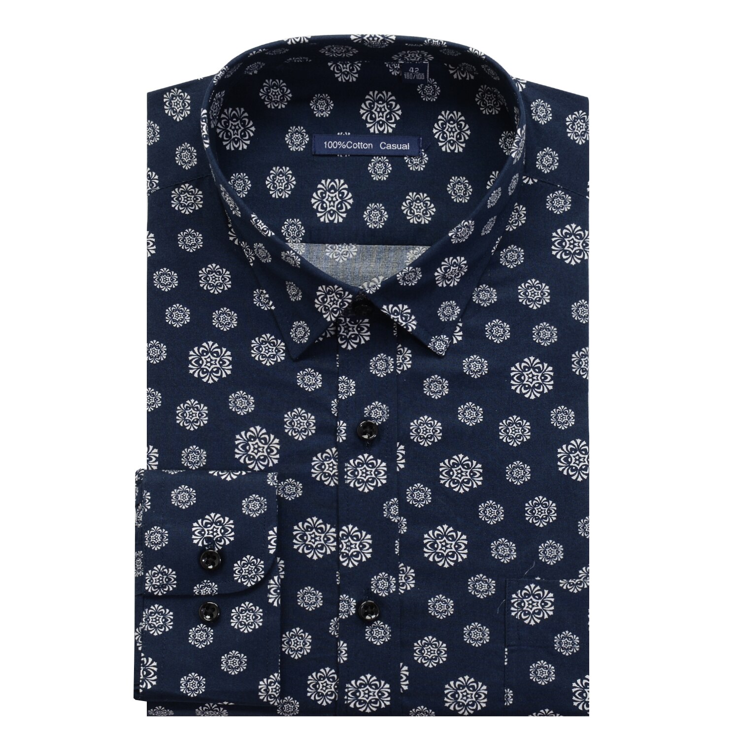 Plus Größe 5XL 6XL 7XL 8XL 9XL 10XL herren Geschäft lässig Druck Hemd Neue 100% Baumwolle verlieren Lange hülse Hemd Männlich: 950051 / 45 oder 5XL