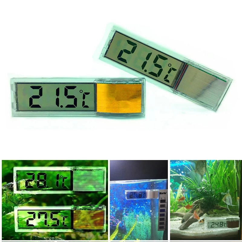 Waterdichte aquariumthermometer, digitale elektronische lcd-aquariumtemperatuur, vis, schildpad, aquariumdecoratie