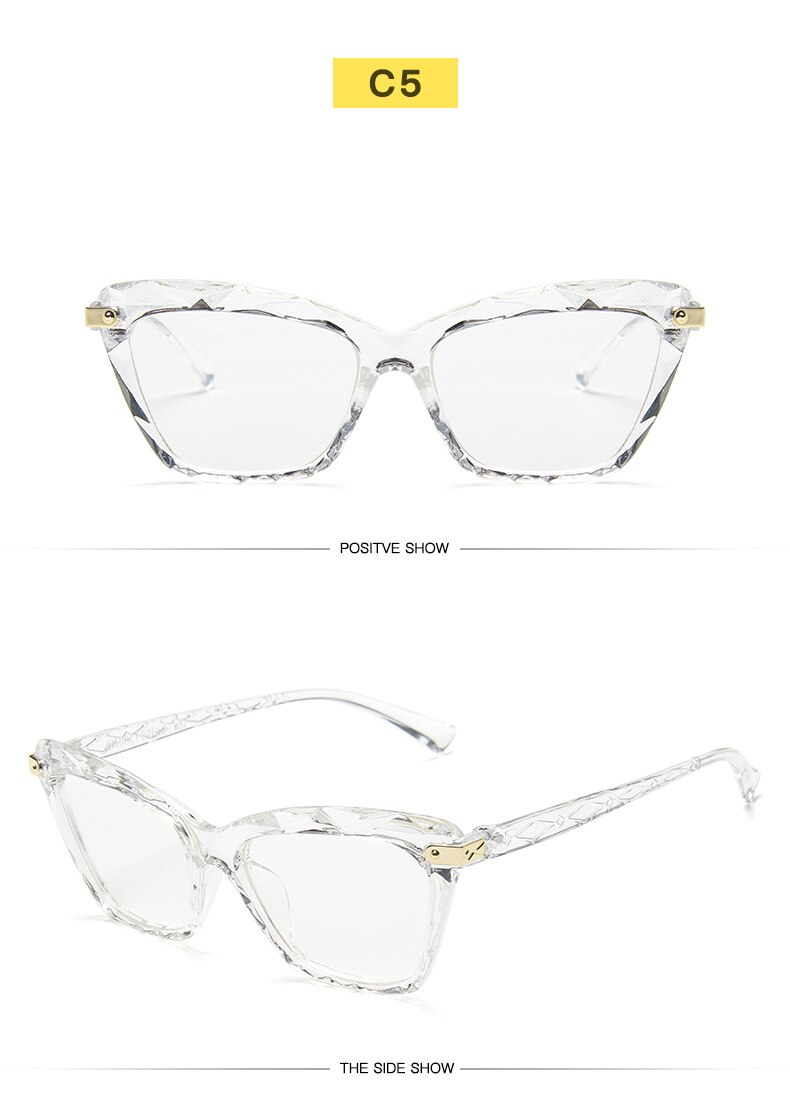 Leesbrillen dames cat eye anti-blauwe stralen presbyopie bril anti-vermoeidheid computerbrillen: 5 witte