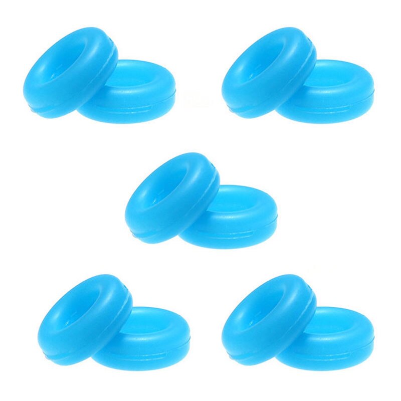 5Pairs Round Glasses Ear Hooks Eyeglasses Sports Temple Tips Anti Slip Silicone Grips Eyewear Accessories Silicone Non-slip: light blue