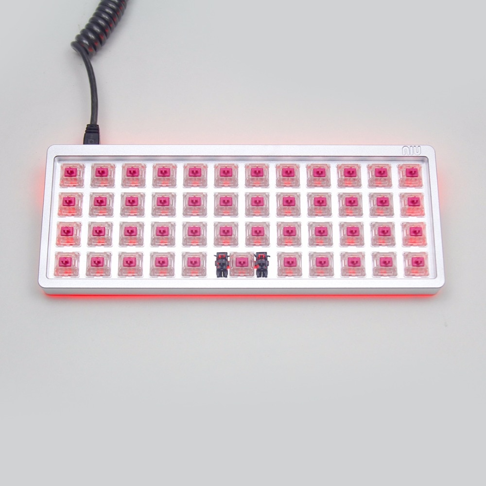 KBDfans NIU MINI 40% layout Custom mechanical keyboard PCB RGB underground QMK program