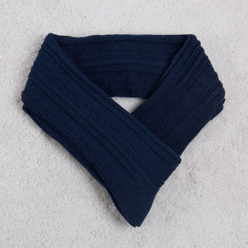 Gebreide overknee sokken dames herfst winter warme lange kousen effen kleur zwart grijs koffie kleur sokken: Marineblauw